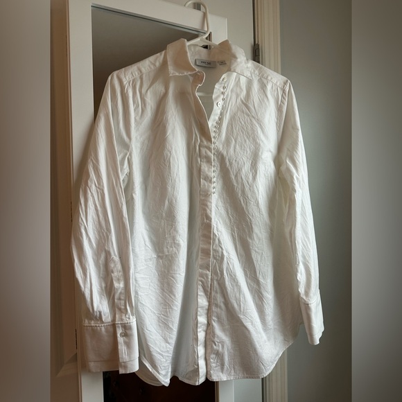Per Se Carlisle cotton white button down - Picture 7 of 7